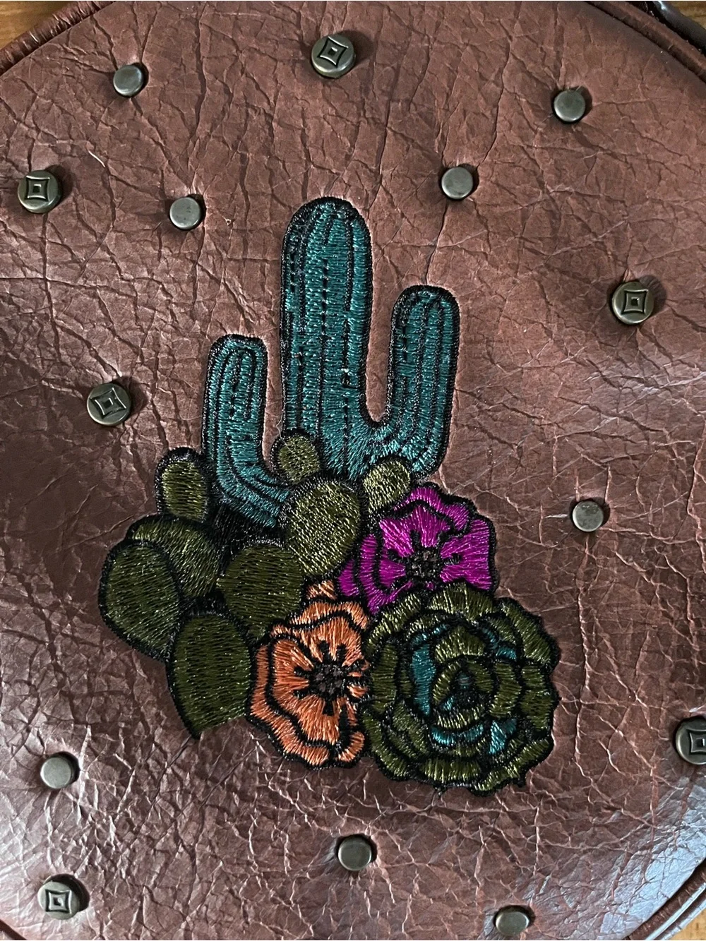 Southwestern Round Crossbody Bag